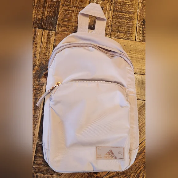 Adidas Essentials Sling Crossbody Bag Beige Pink - Picture 2 of 15